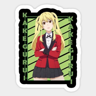 Mary Saotome Kakegurui Kakegurui Twin Color Stripe Sticker